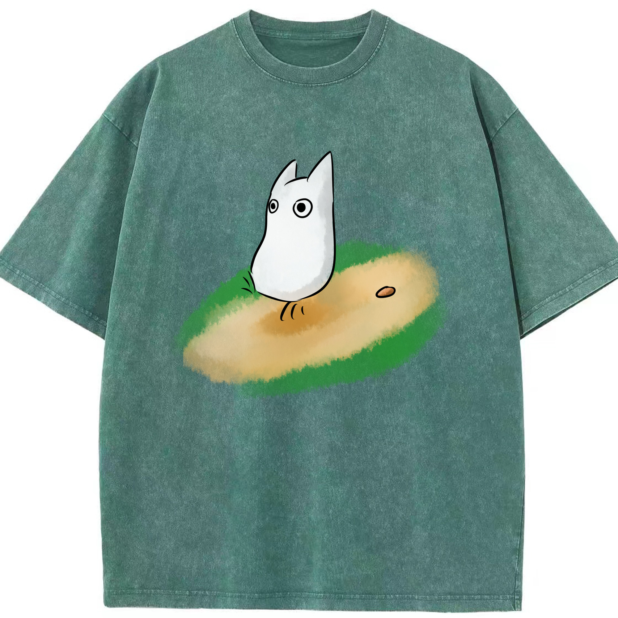（画像用） となりのトトロ 草壁メイ 草壁サツキ My Neighbor Totoro Satsuki Kusakabe Mei Kusakabe 綿100% ヴィンテージ風 半袖Tシャツ（フロントプリント）